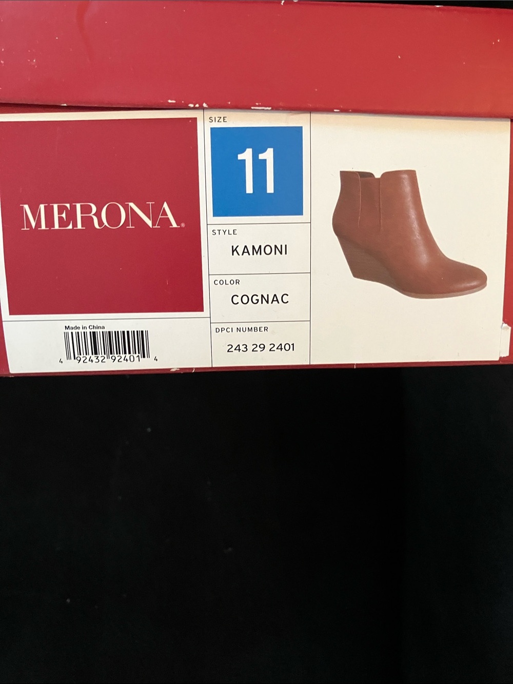 Merona Kamoni Ankle Booties in Cognac Brown